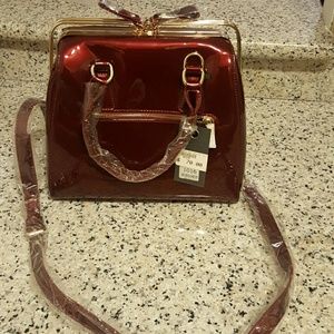 Burgundy purse