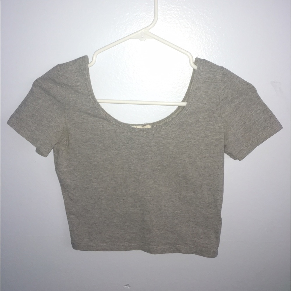 Forever 21 grey crop top