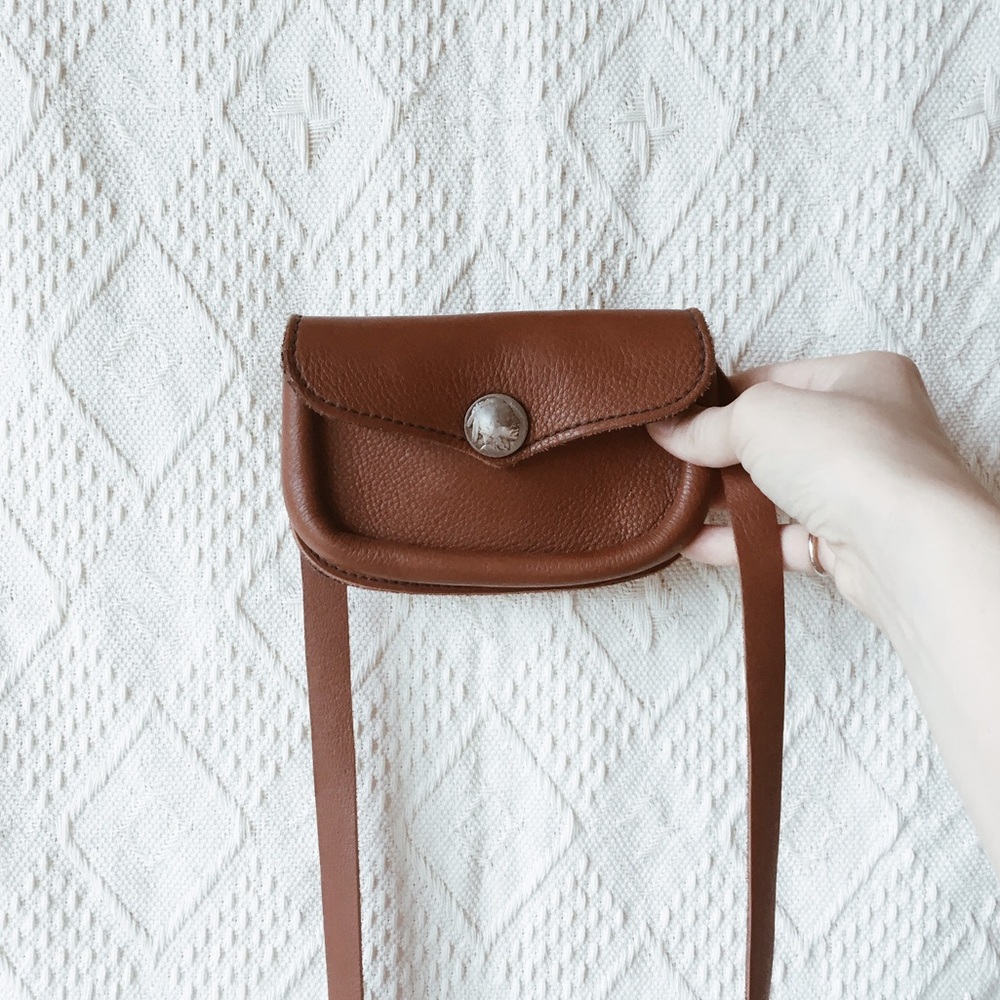 NWOT Handmade Leather Crossbody Purse