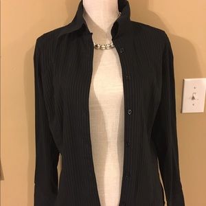 H&M Striped dress shirt large