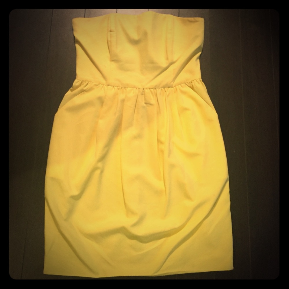 RACHEL Rachel Roy bright yellow mini dress