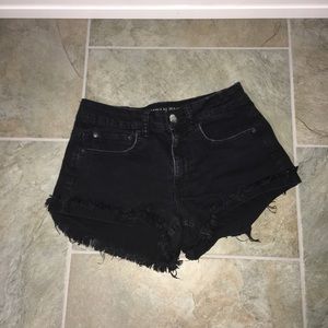 American Eagle Black Denim Shorts