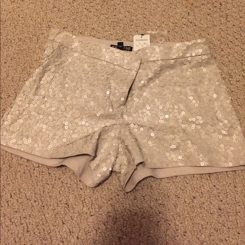 Express sequin shorts