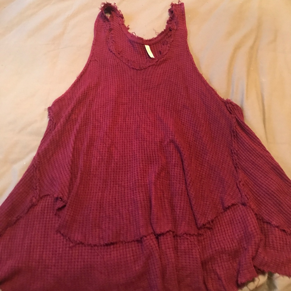 free people maroon tank