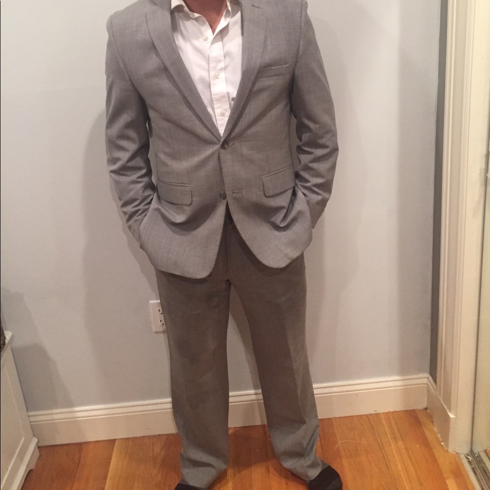 Men's "shark skin" suit jacket