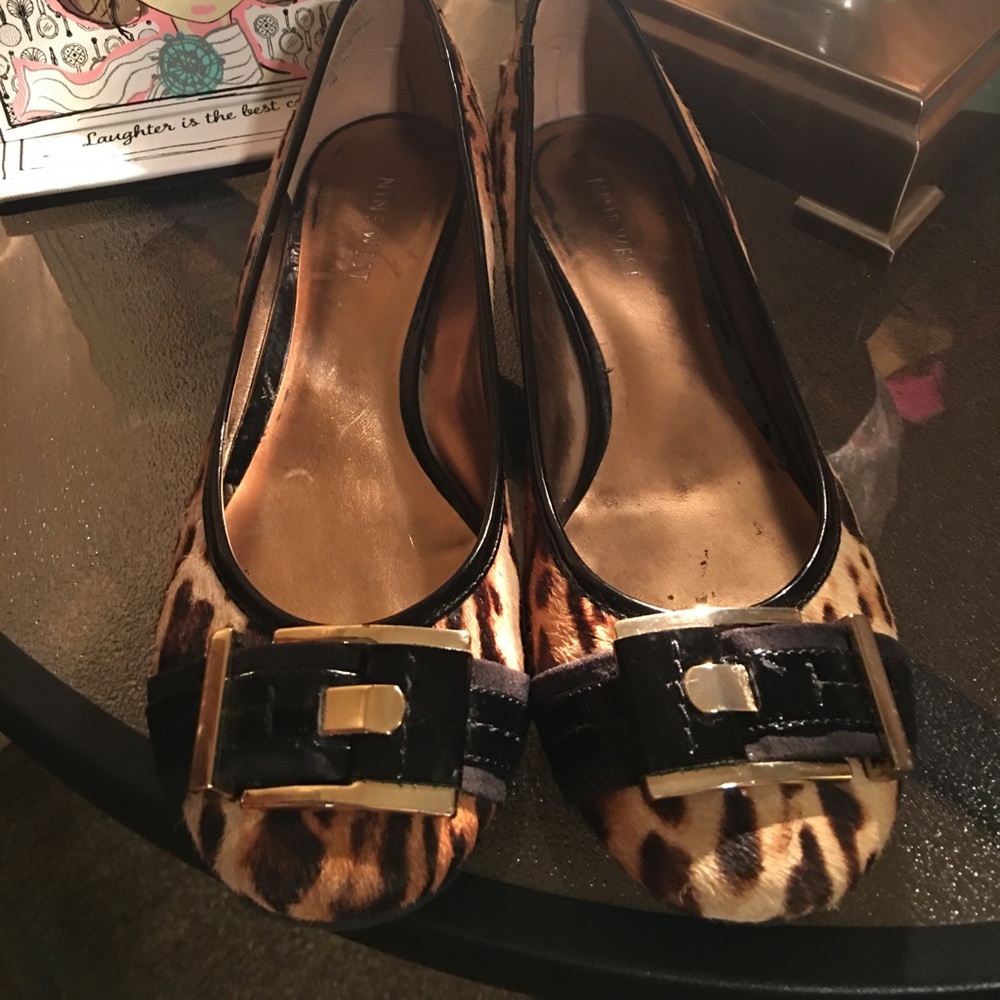 Nine West leopard hair shoes