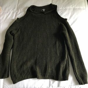 Charlotte Rouse cold shoulder sweater