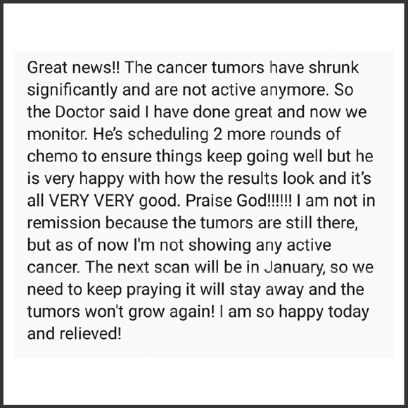 NO ACTIVE CANCER,READ PIC 3!!! - Picture 3 of 3