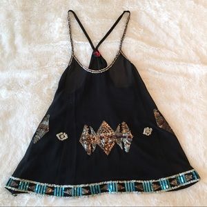 Sheer Sequin Going Out Top