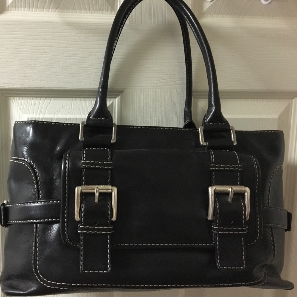 Vintage Michael Kors Black Leather Satchel