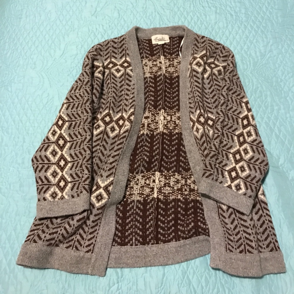 Printed sweater/cardigan