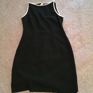 Mod Black and White Fitted Dress