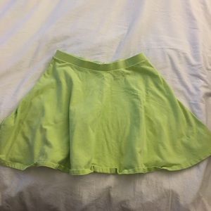 Lime Green Tennis Skirt