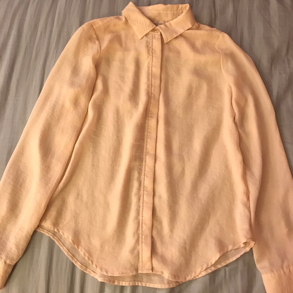 Forever 21 Tan Button-Down Work Shirt