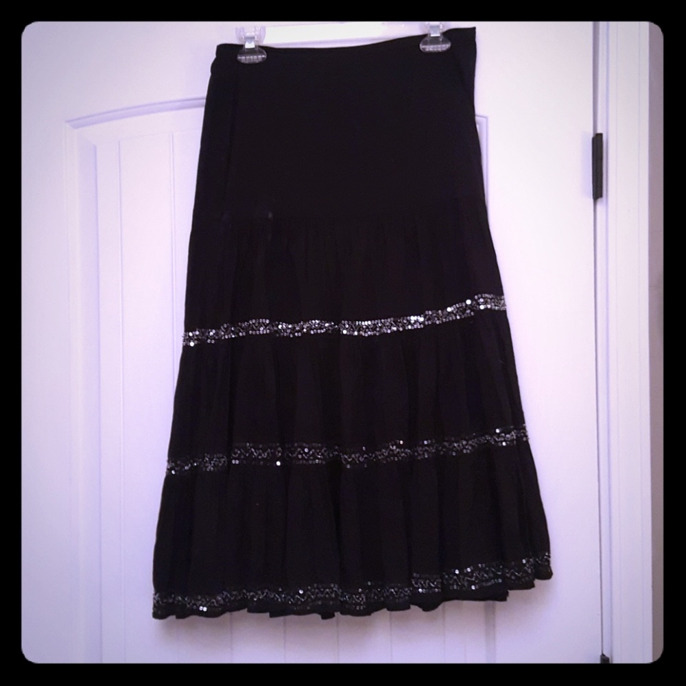 Sequined maxi skirt
