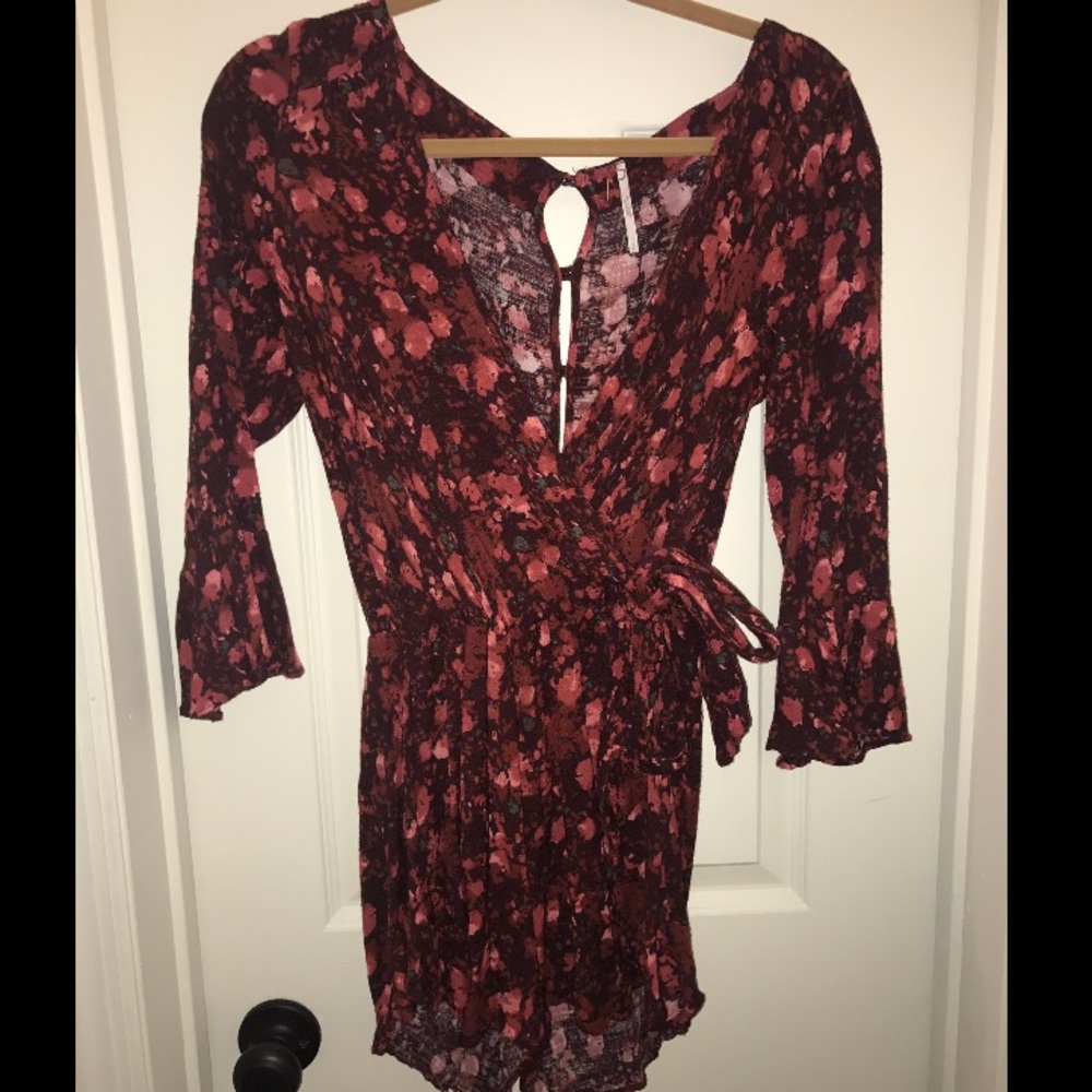 Free People floral romper.