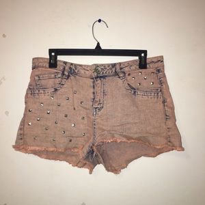 Jolt Pink High-Waisted Shorts