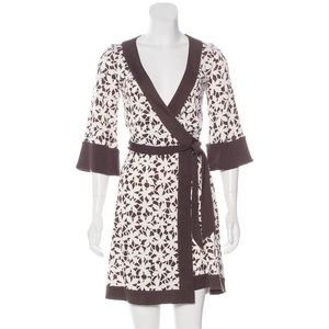DVF silk wrap dress