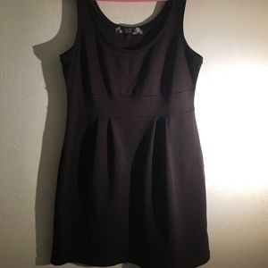 Dark brown mini dress