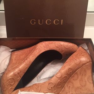 Brand new Gucci wedges shoes