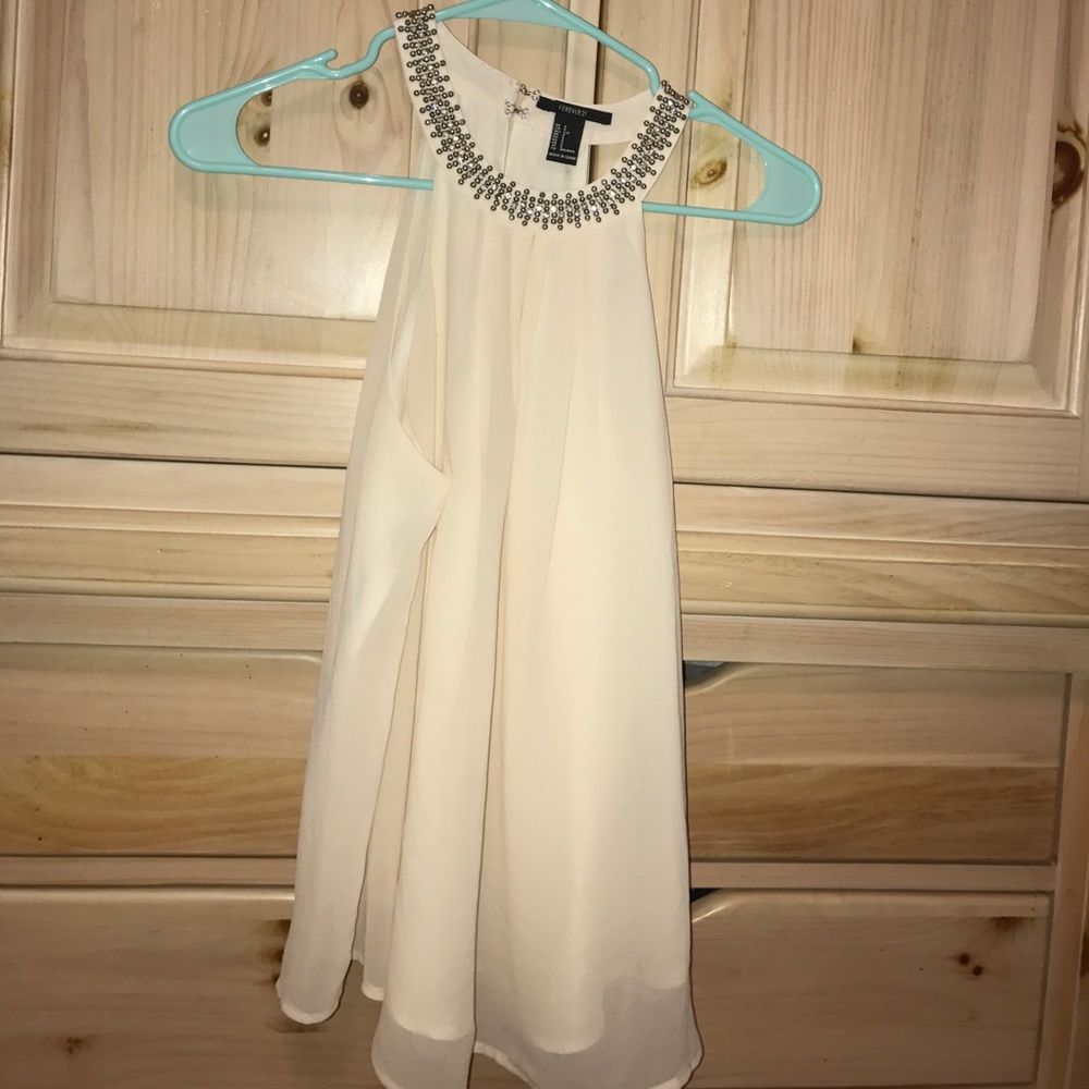 Off white flowy tank top blouse