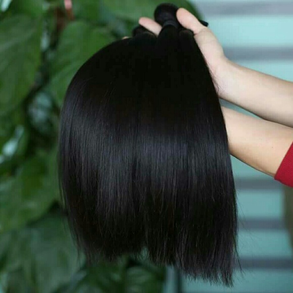 Virgin hair bundles with frontal