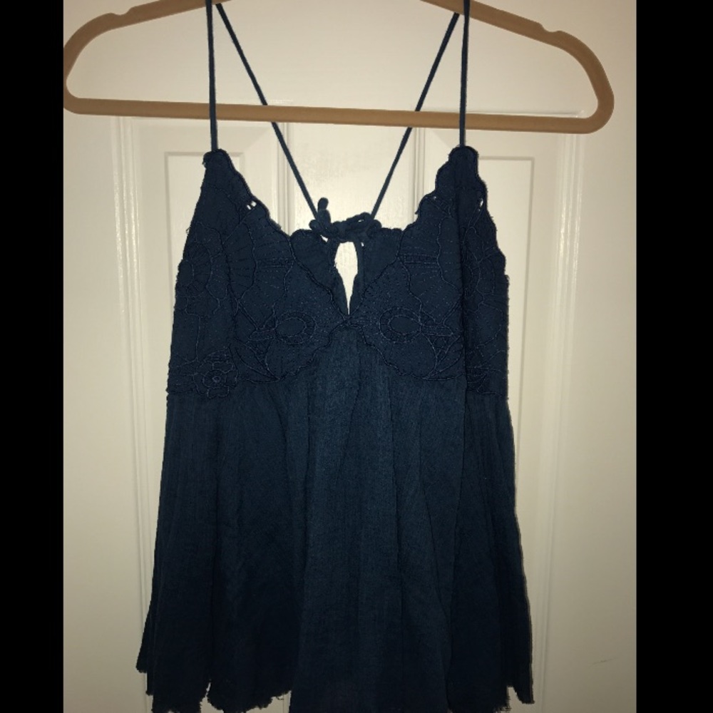 Free People tie-up tank top