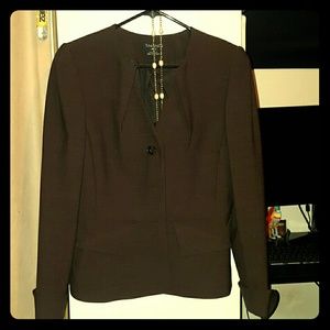 2 PC Dark Brown Tahari Suit