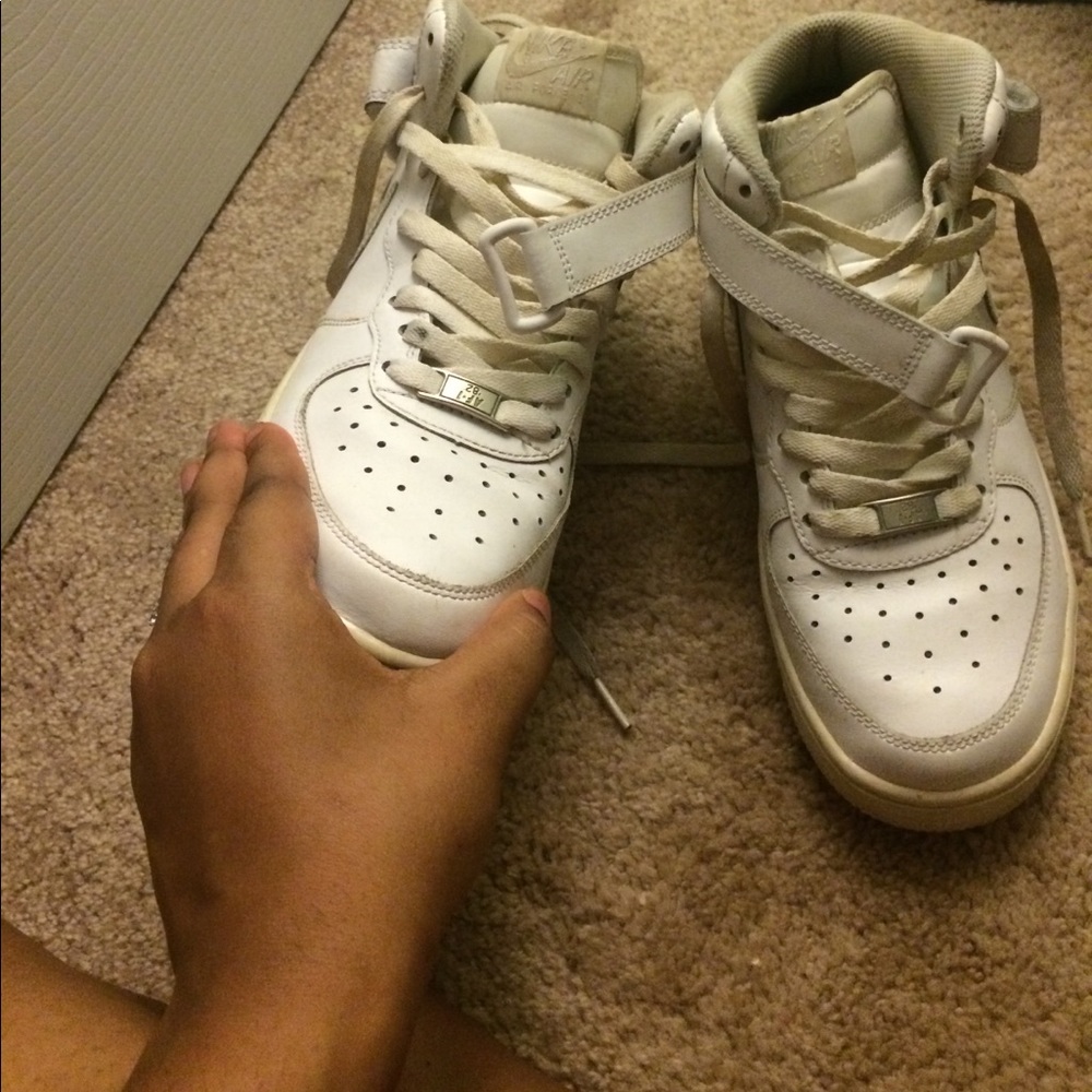 New but used Crack (white) Nike AF-1