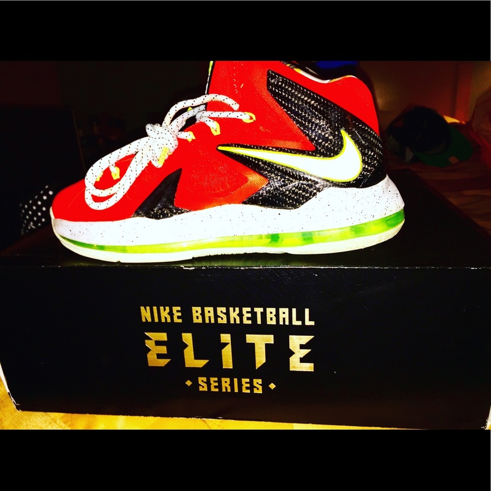 Lebron X elite "crimson"