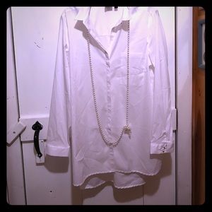 Button up shirt but a longer one