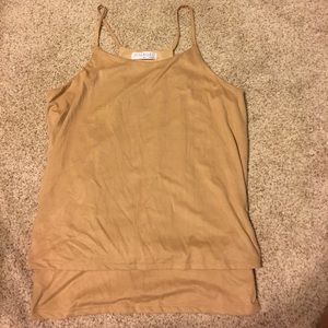 Suede Tank Top