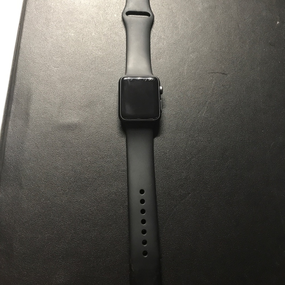 38 mm black Apple Watch series 1