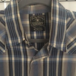 Lucky Brand Plaid Casual Button Down Shirt
