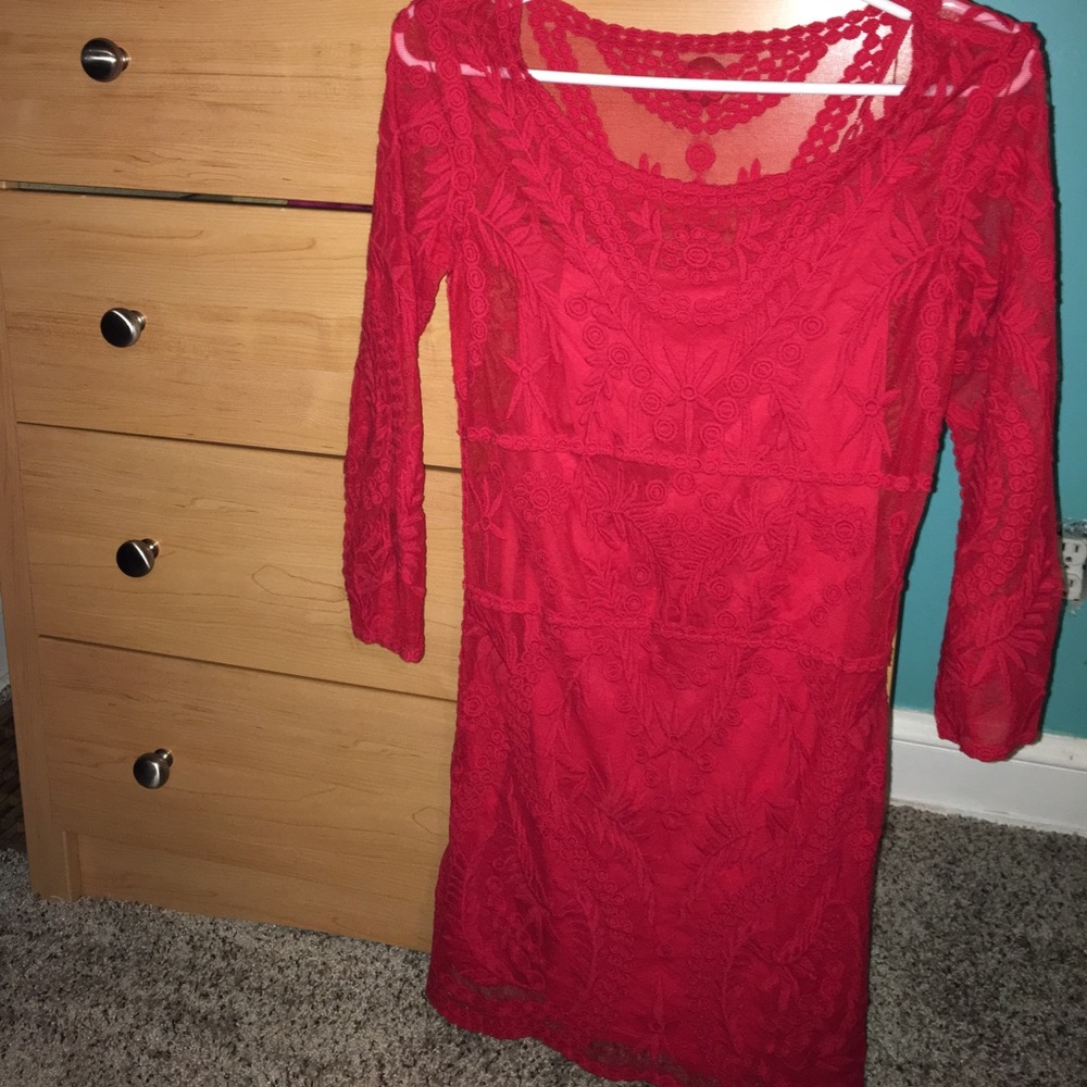 Red Dress from Express