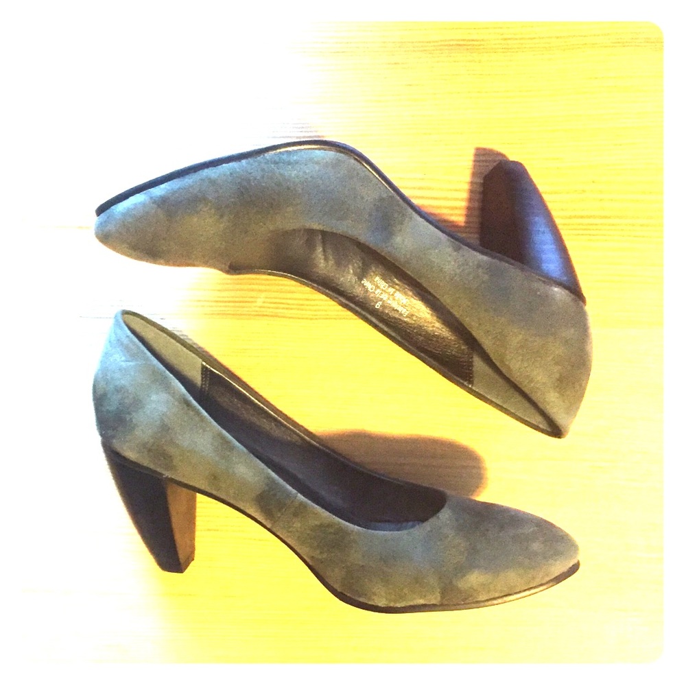 Never worn, gray suede Deena and Ozzy heels