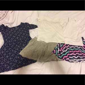 Girls Skirts, Tops and a Dress