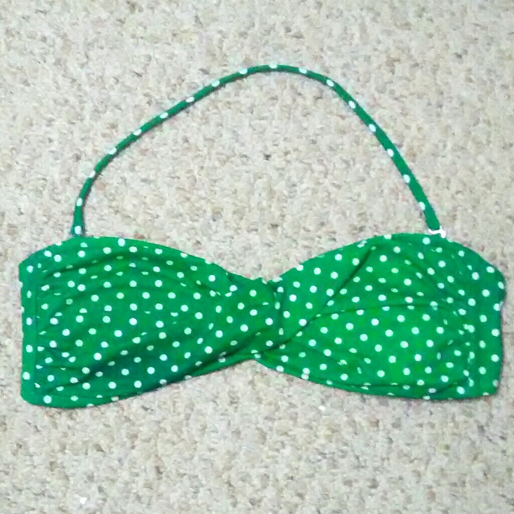 Polka dot bikini top XL
