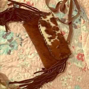 Cowhide Crossbody Purse