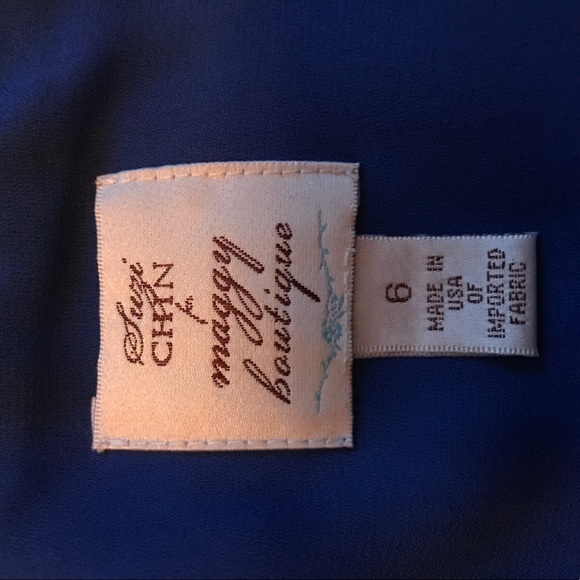 Size 6 Blue Dress - Picture 5 of 5