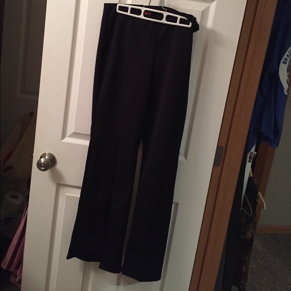 Sassy pair of black pants with slit up the front 👀👀 - Picture 1 of 4