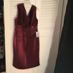 Adrianna Papell Burgundy Dress