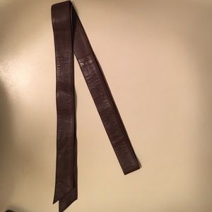 Brown Leather wrap belt