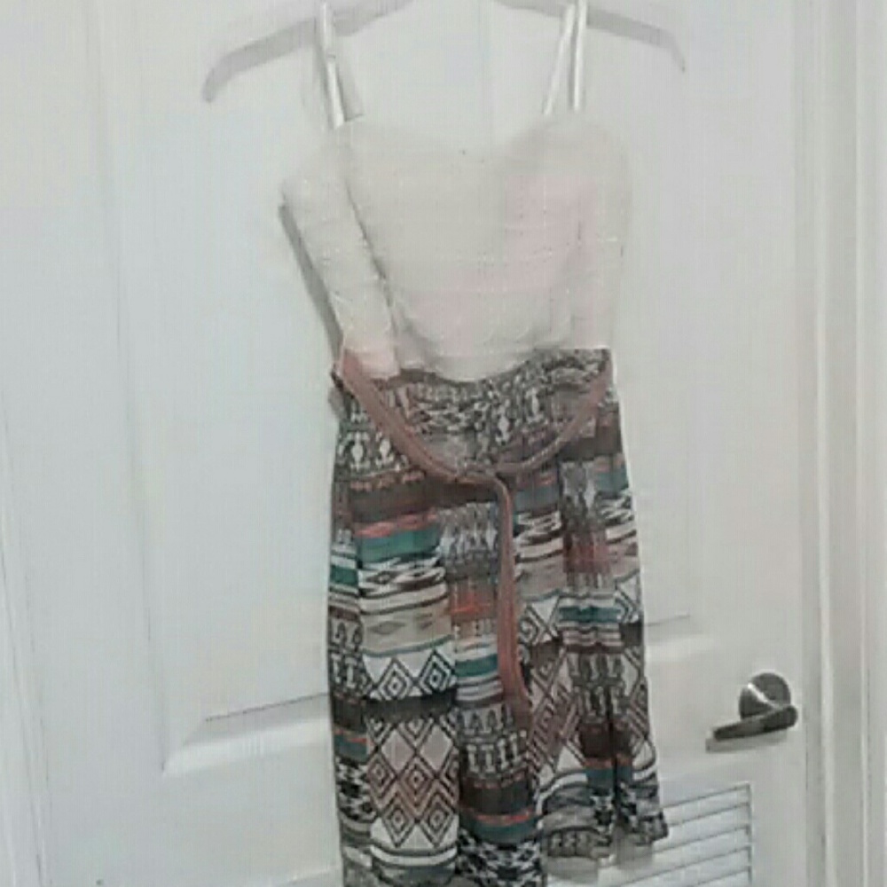 Lace & Aztec print dress new w/o tags