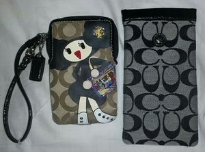 NWT Rare Coach Black & White Eyeglass Case