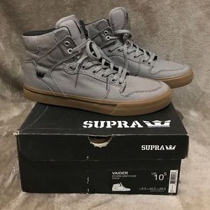 Men's Grey Supra Shoes