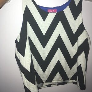 Cute casual matching top and skirt