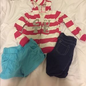 Toddler Shorts and Zip up hoodie!