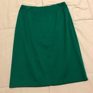 Green pencil skirt