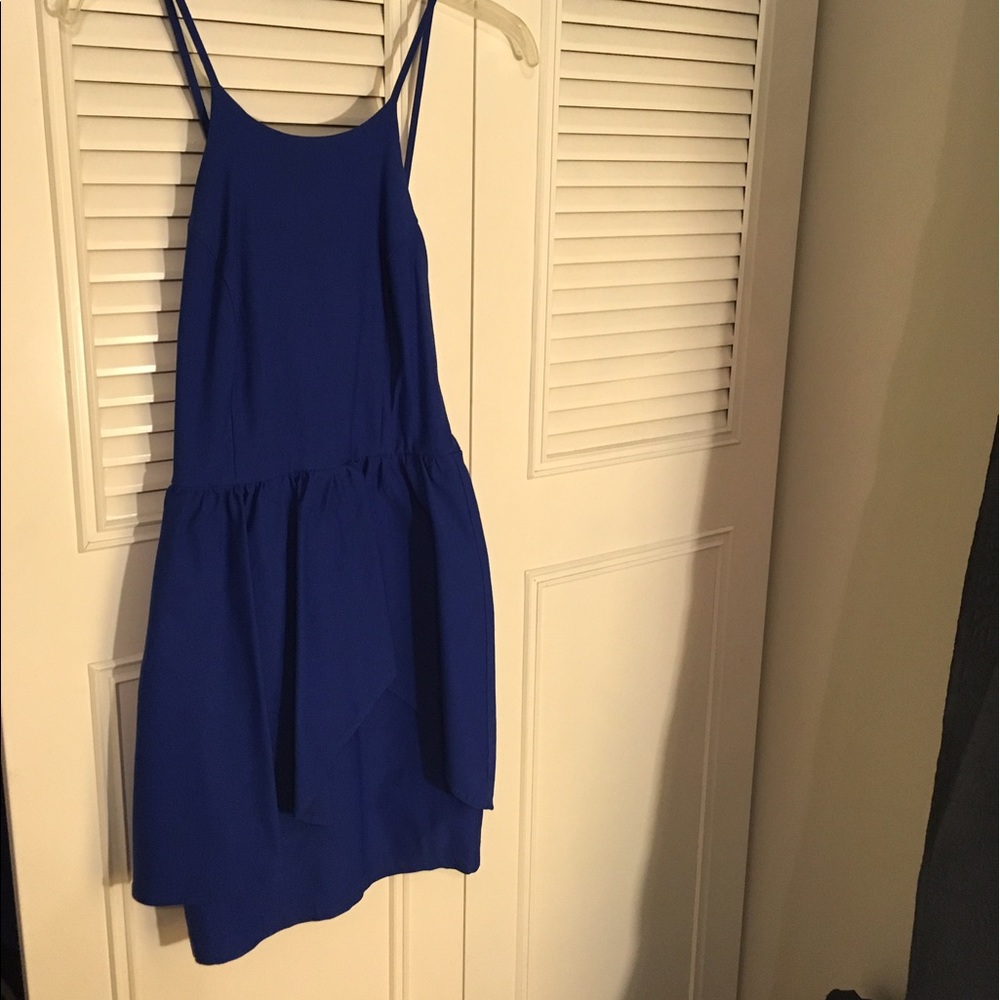 Blue Peplum Dress